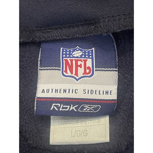 NFL Authentic Sideline Reebok Chicago Bears  Pull Over Jacket Men's Size Large - Picture 8 of 9